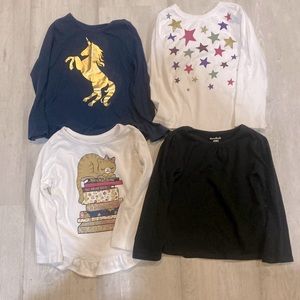 Four Toddler Long Sleeve Tees